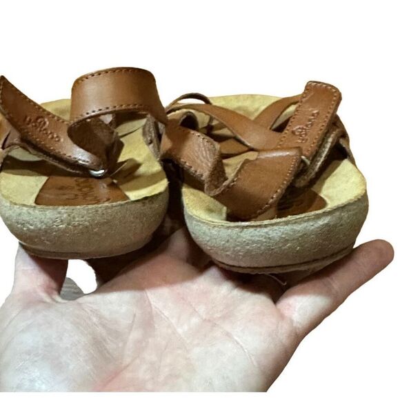 YOKONO Leather Sandals Ibiza Brown Terracotta womens size 8 Toe Loop - Picture 10 of 10